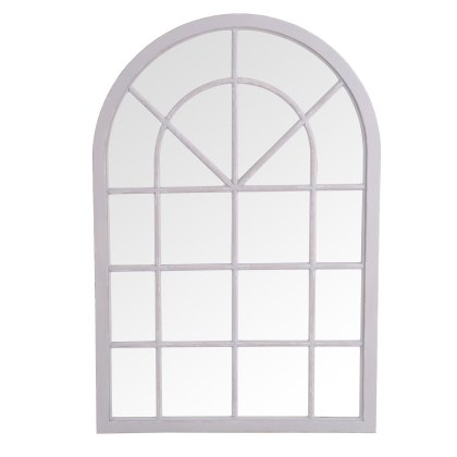 Small Arched Window Grey