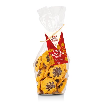 Cottage Delight Cocoa Snowflake Cookies Cottage Delight Cocoa Snowflake Cookies