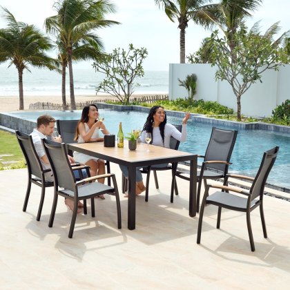 Panama 6 Seater Rectangle Dining Set