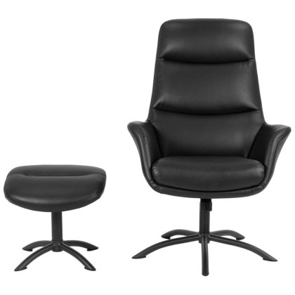 Dalby Swivel Chair & Stool Set