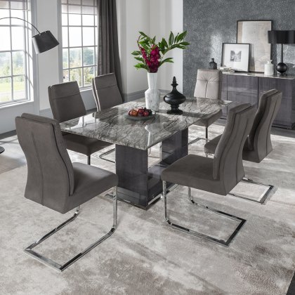 Donatella 1.6m Dining table & 6 chairs
