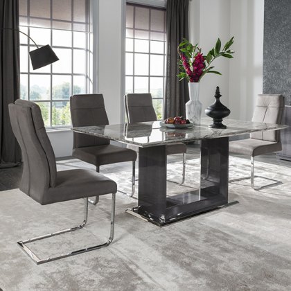 Donatella Dining table 1.6 & 4 chairs