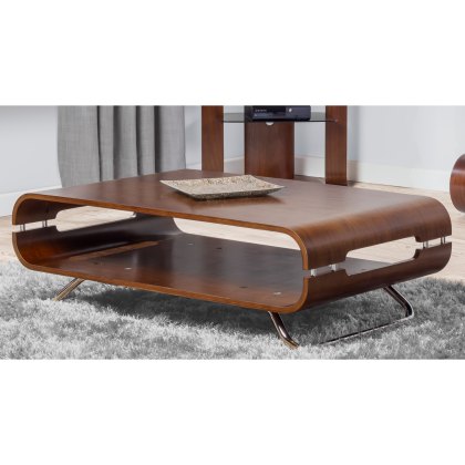 Florence Curved Coffee Table in Walnut