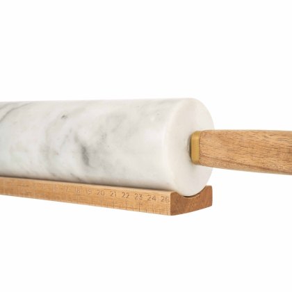 Kitchen Pantry Marble Rolling Pin with Stand