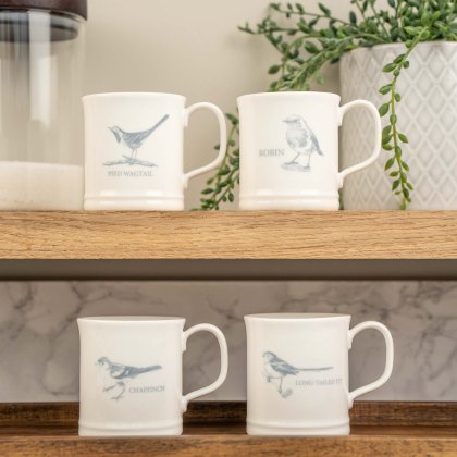 Mary Berry Garden Set of 4 Birds Espresso Mugs