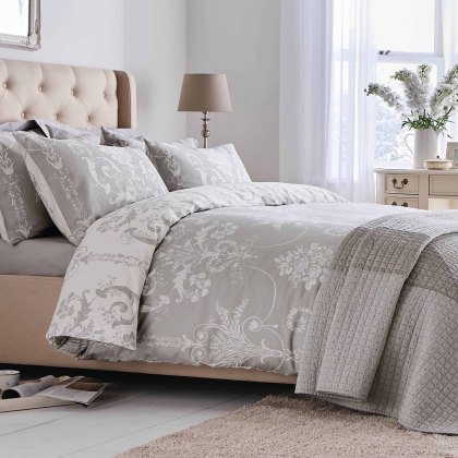 Josette Dove Double Duvet Set