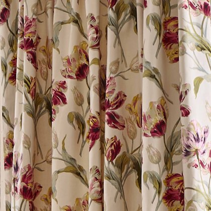 Laura Ashley Gosford Cranberry Curtains