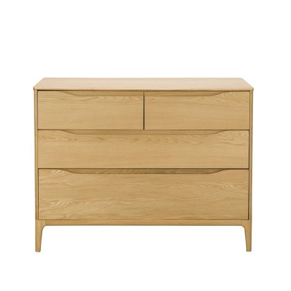 Ercol Rimini 4 Drawer Low Wide Chest