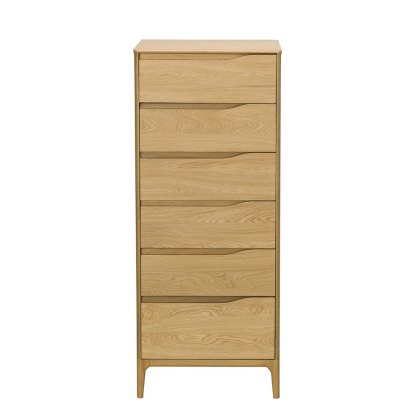 Ercol Rimini 6 Drawer Tall Chest