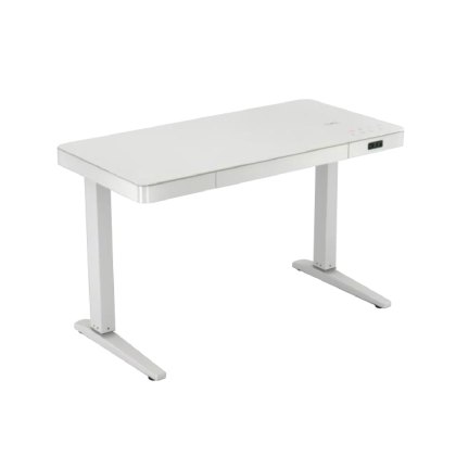 Adjustable height desk white
