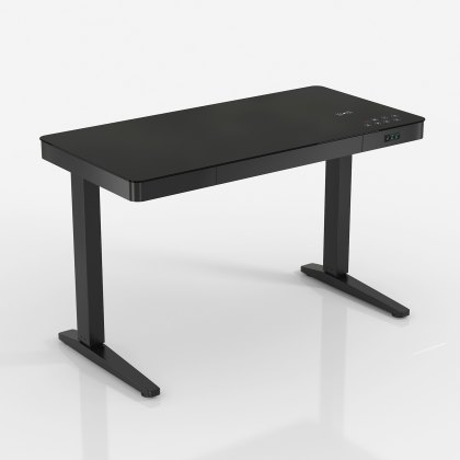 Adjustable height desk black