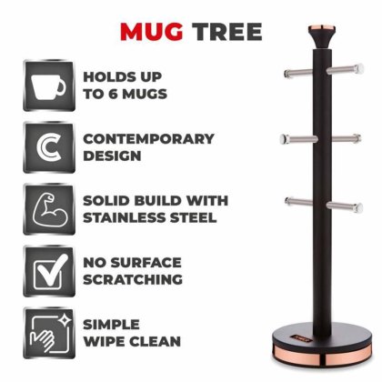 Tower Cavaletto Mug Tree Black