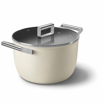 Smeg 26cm Casserole Cream