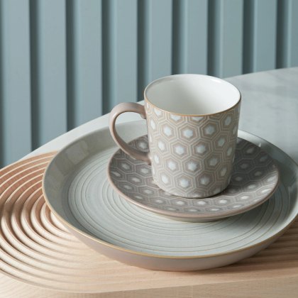 Denby Impression Pink Spiral Dinner Plate