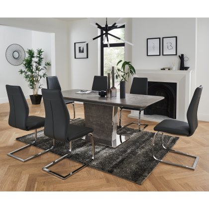 Banks Extending table with 6 dining chairs