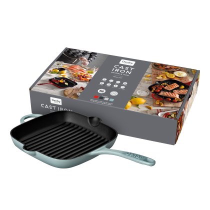 Denby Pavilion Cast Iron Griddle Pan 25cm