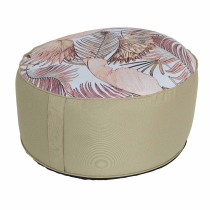 Natural Leaf Indoor/Outdoor Pouf