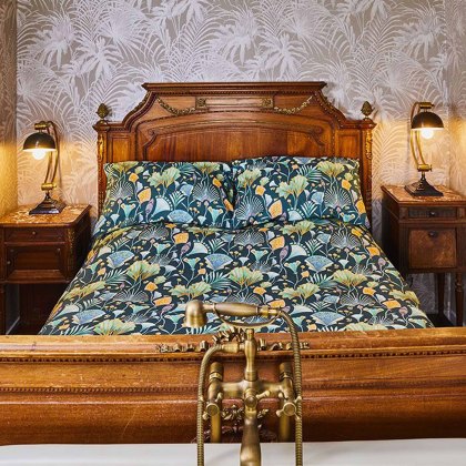 The Chateau Emerald Fan Duvet Cover Set