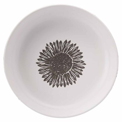 Artisan Flower Serving Bowl