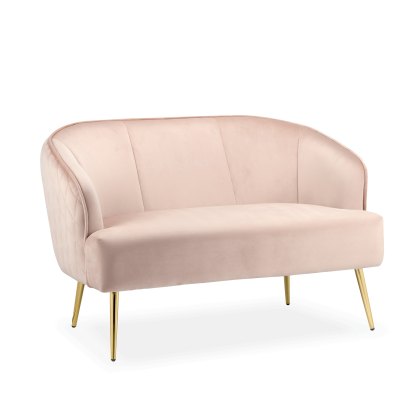 Bella 2 Seater Sofa in Blush