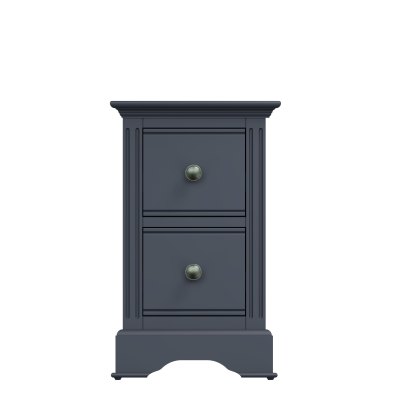 Turin Small Bedside in Midnight Grey