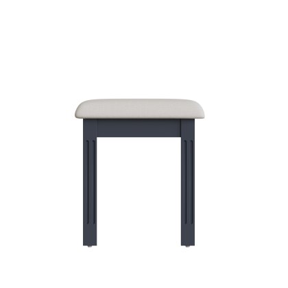 Turin Dressing Stool in Midnight Grey
