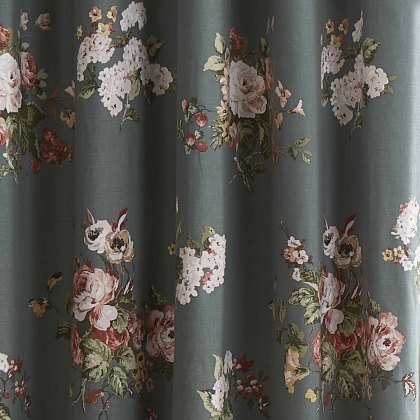 Laura Ashley Rosemore Eyelet Ready Made Curtains