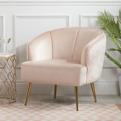 Bella Accent Chair Blush