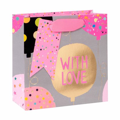 Glick Pink Balloons Gift Bag