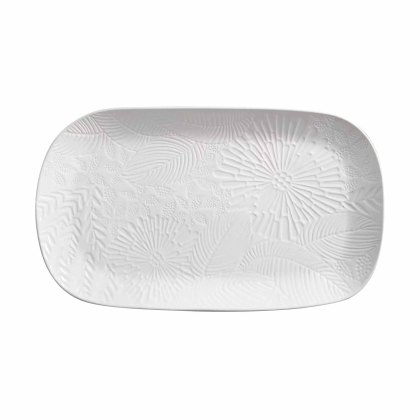 Maxwell Williams Panama oblong platter White