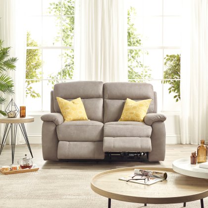 Harrison 2 Seater Power Recliner Sofa - Elephant Grey