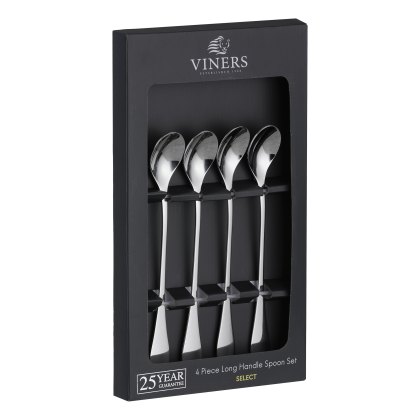 Viners Select 4 Piece Long Handled Spoon Set