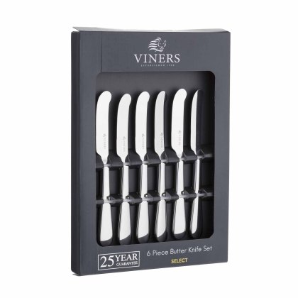 Viners Select 6 Piece Butter Knives Set