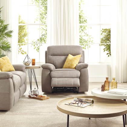 Harrison Power Recliner Chair - Elephant Grey