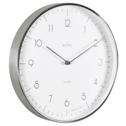 Acctim Madison Brushed Steel Clock