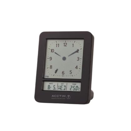 Acctim Sinclair Black Alarm Clock