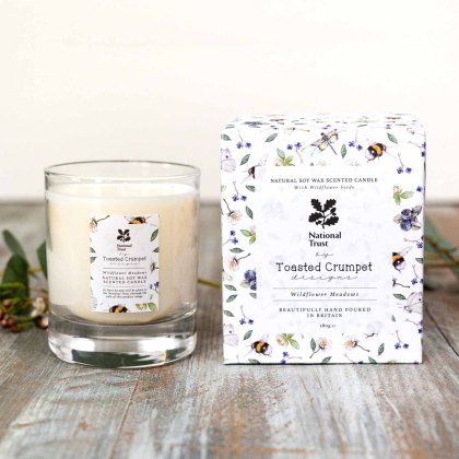 Toasted Crumpet Wildflower Meadows Glass Candle