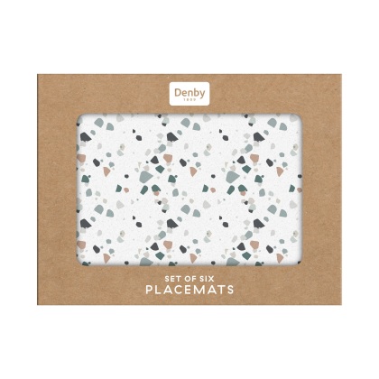 Denby Elements Terrazzo Neutrals Set of 6 Placemats