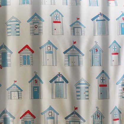 Cromer Beach Huts Curtains 66X72