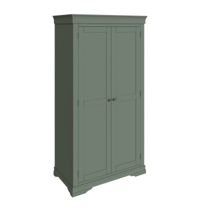 Sorrento 2 Door Full Hanging Wardrobe in Green