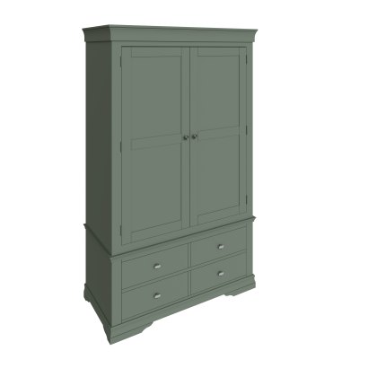 Sorrento 2 Door 2 Drawer Wardrobe in Green