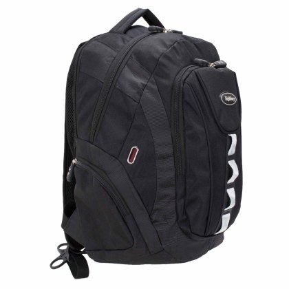 Woodbridge Black Backpack with USB Charging Port