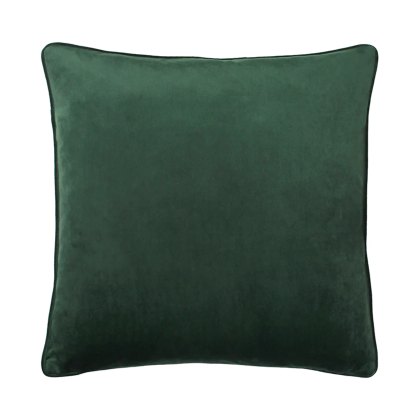 Wisteria Printed Velvet Cushion Emerald