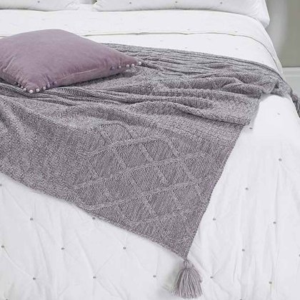 Walton & Co Cashmere Touch Throw Quartz Pink