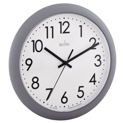 Acctim Abingdon 25.5cm Grey Wall Clock