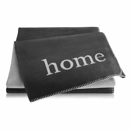 Biederlack Soft Cotton Trend Home Anthracite Throw