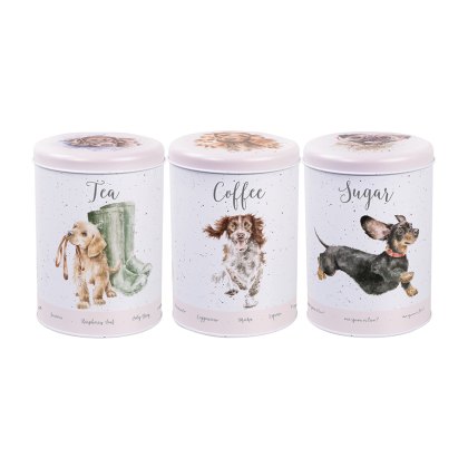 Wrendale A Dogs Life Tea Coffee Sugar Canisters