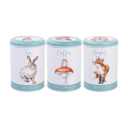 Wrendale The Country Set Tea Coffee Sugar Canisters