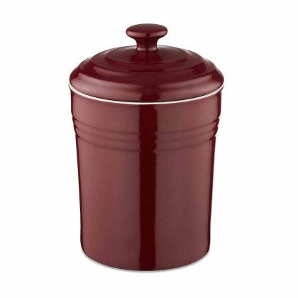 Barbary & Oak Foundry Ceramic Red Storage Jar