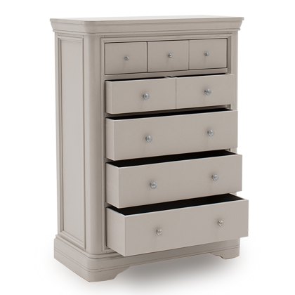 Mabel 8 Drawer tall chest in Bone
